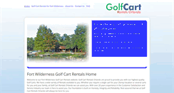 Desktop Screenshot of forthewildernessgolfcartrentals.com